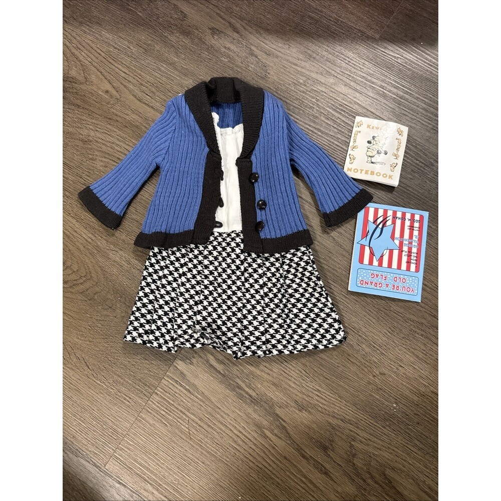 Rebecca American Girl Doll School Outfit Dress Blue Jacket & Lunch Box